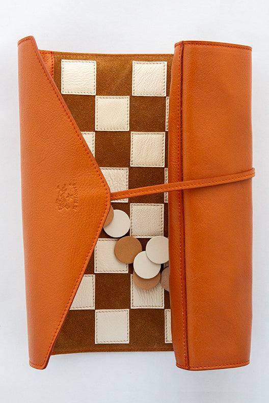 Il Bisonte Leather Checker Board