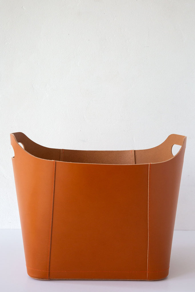 Il Bisonte Leather Storage Basket