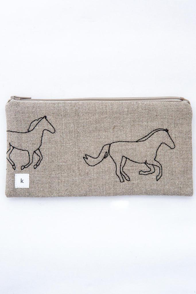 K Studio Horses Pouch