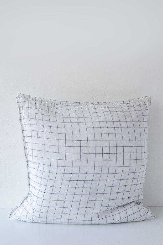 Linge Particulier Linen Check Cushion