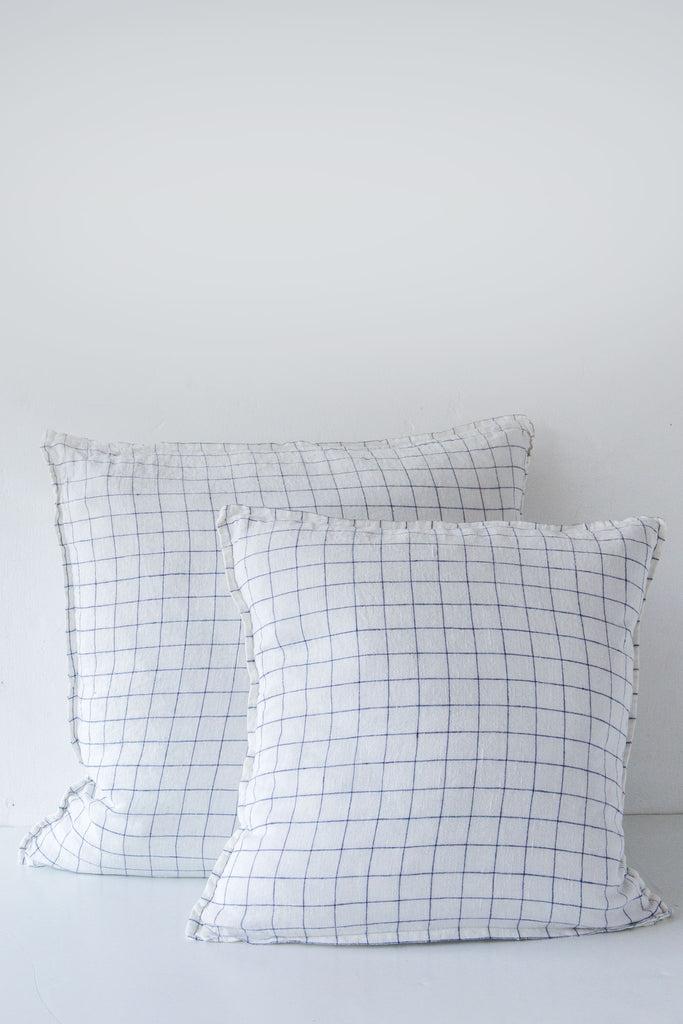 Linge Particulier Linen Check Cushion
