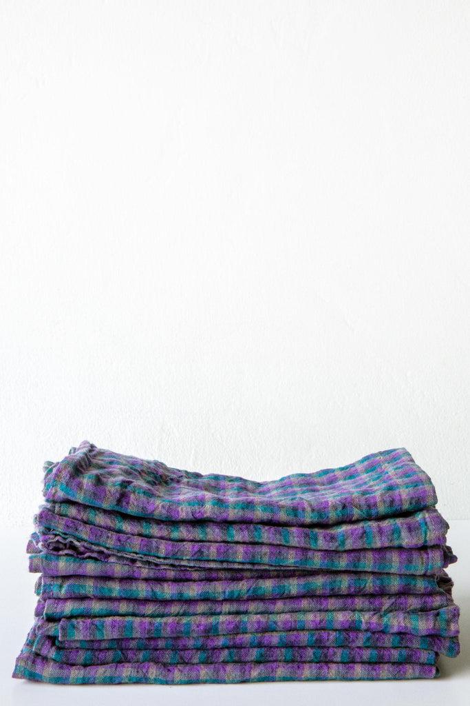 Linge Particulier Linen Check Napkin
