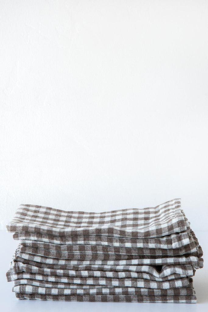 Linge Particulier Linen Gingham Napkin