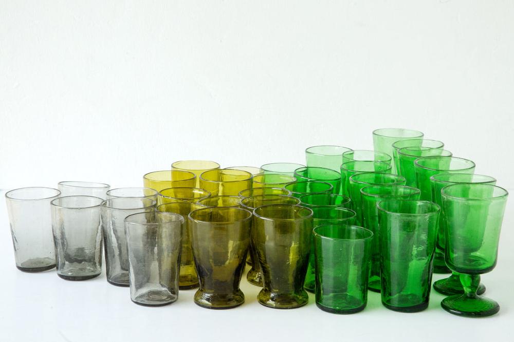 Lost & Found Bubble Glass Olive