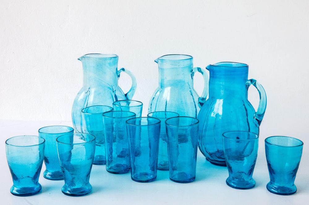 Lost & Found Bubble Glass Turq