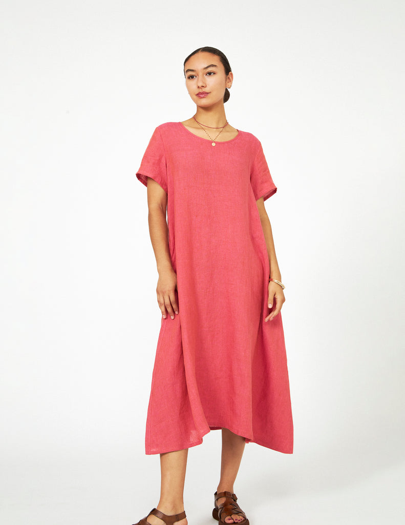 Lost & Found Collection Linen S/S Dress