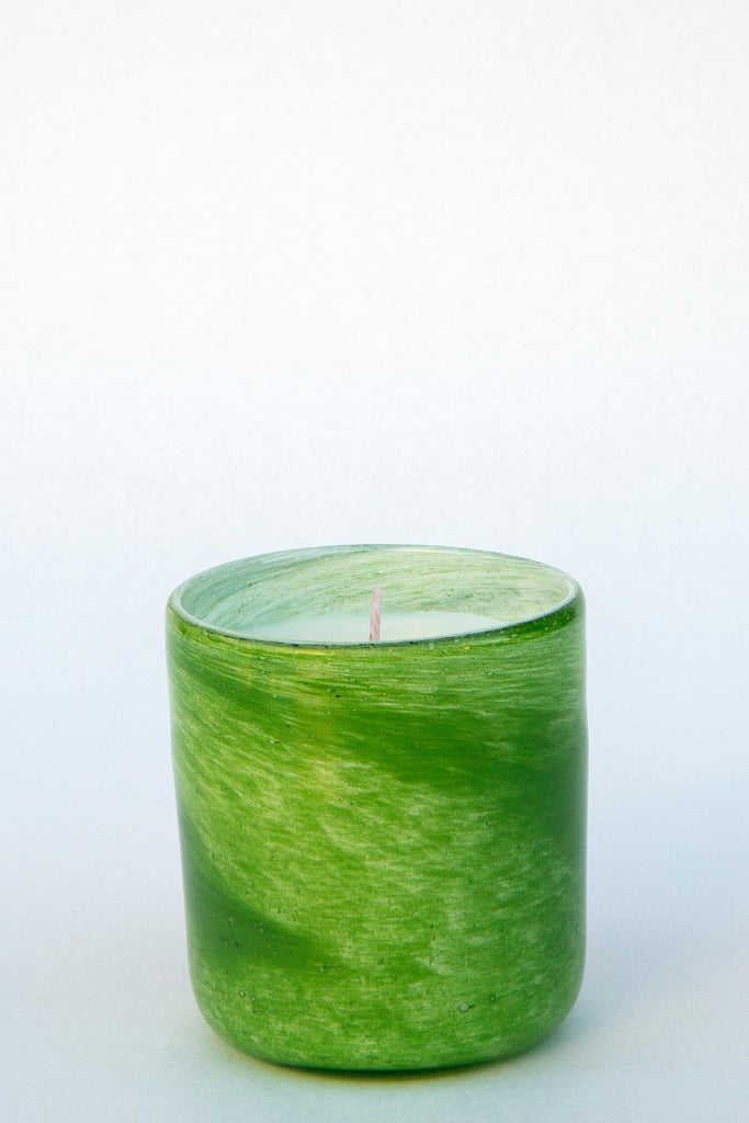 Lost & Found Home Blown Glass Candle