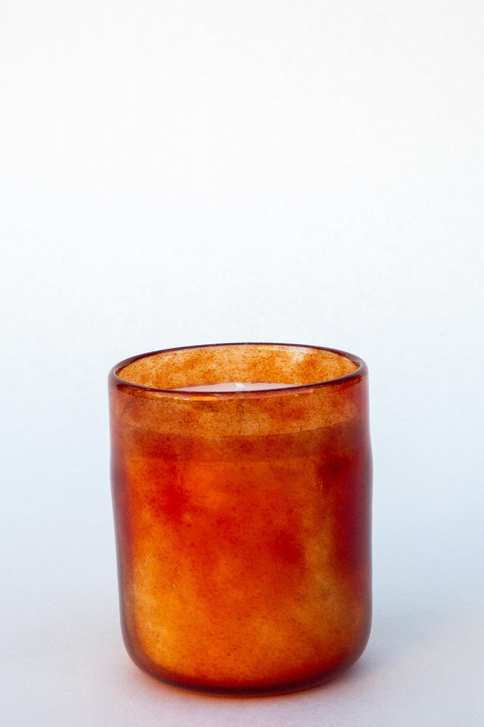 Lost & Found Home Blown Glass Candle