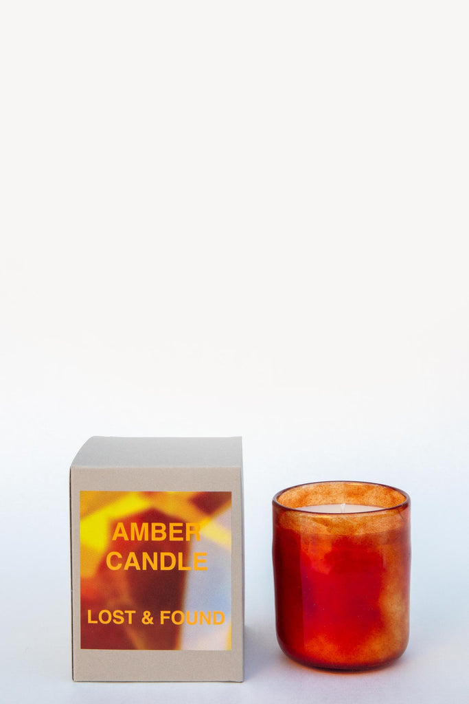 Lost & Found Home Blown Glass Candle