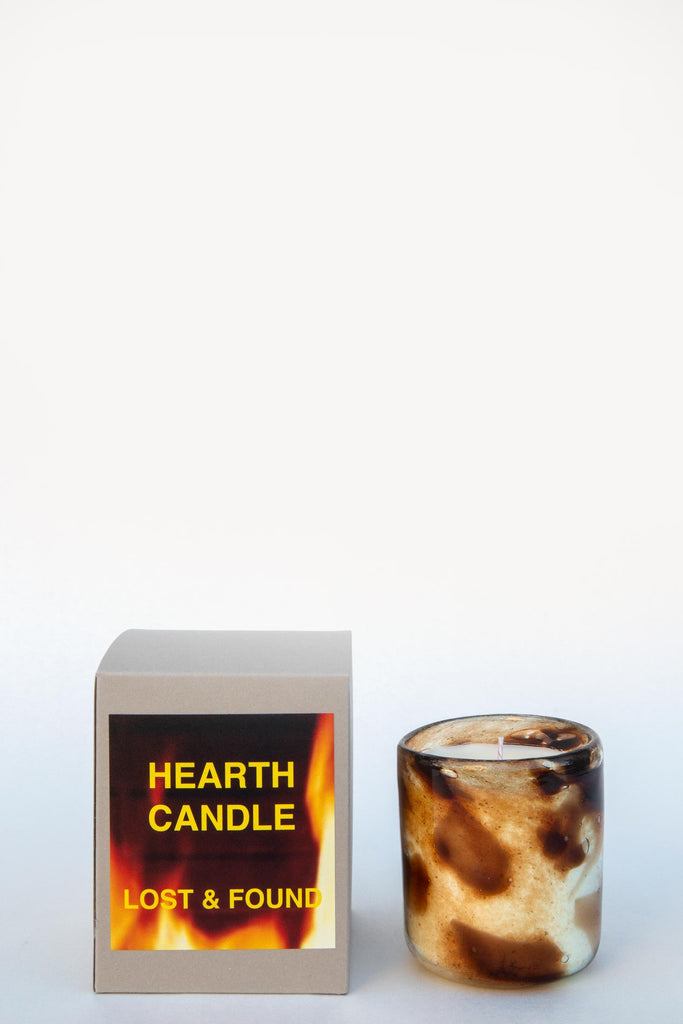Lost & Found Home Blown Glass Candle
