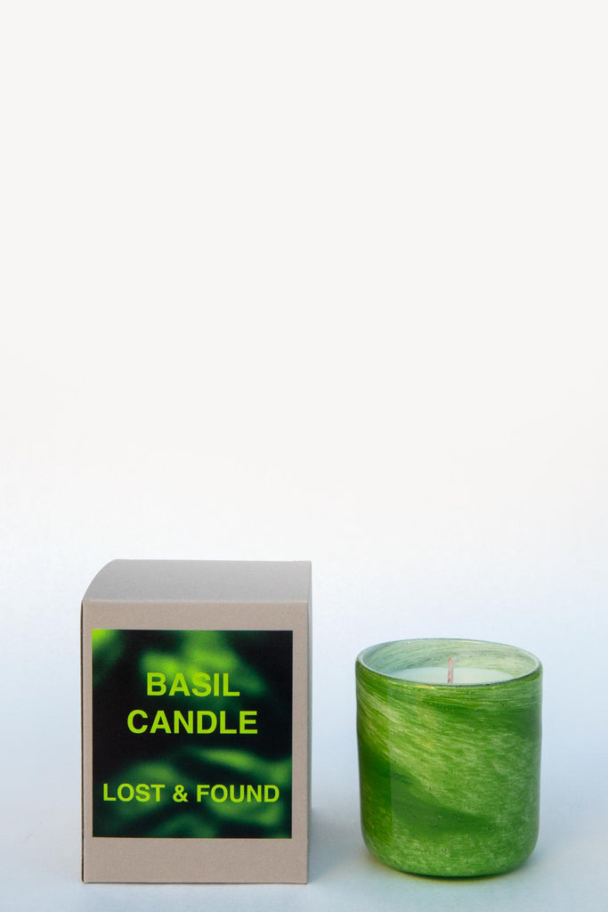 Lost & Found Home Blown Glass Candle