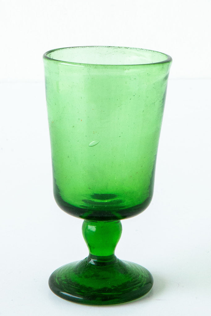 Lost & Found Stemmed Glass Green