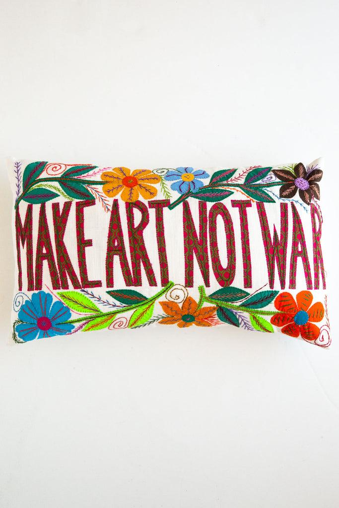 Mahatsara Art Not War Cushion