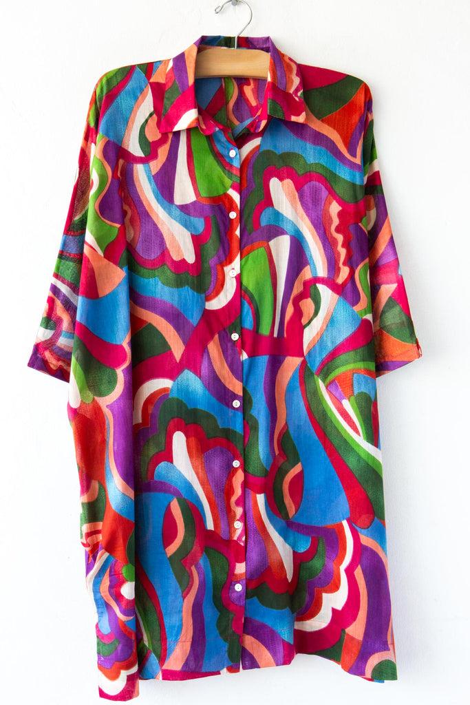 Palme Floral Shirtdress