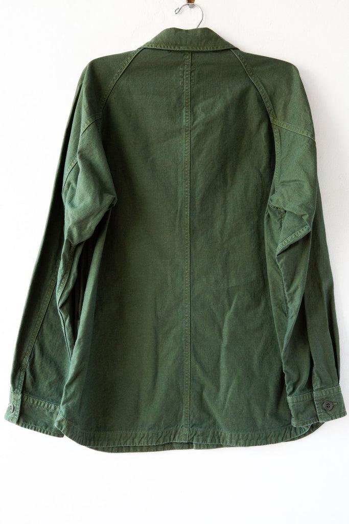 Sage De Cret Back Satin Shirt Jacket