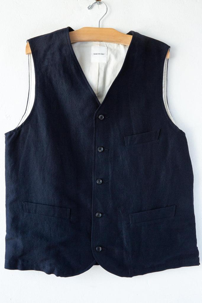Sage De Cret Herringbone Tumbler Vest