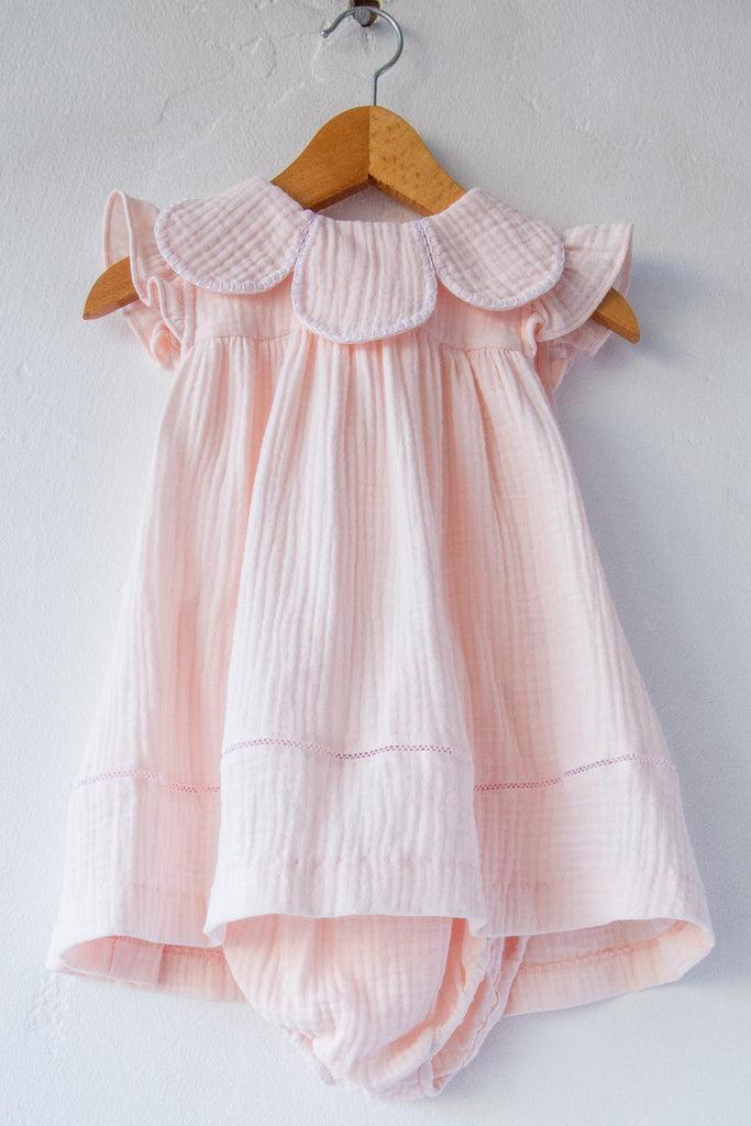Sophie & Lucas Cuddle Cotton Petal Romper