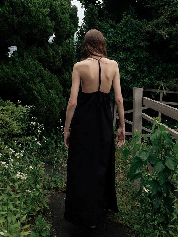 The Loom Linen Halter Dress