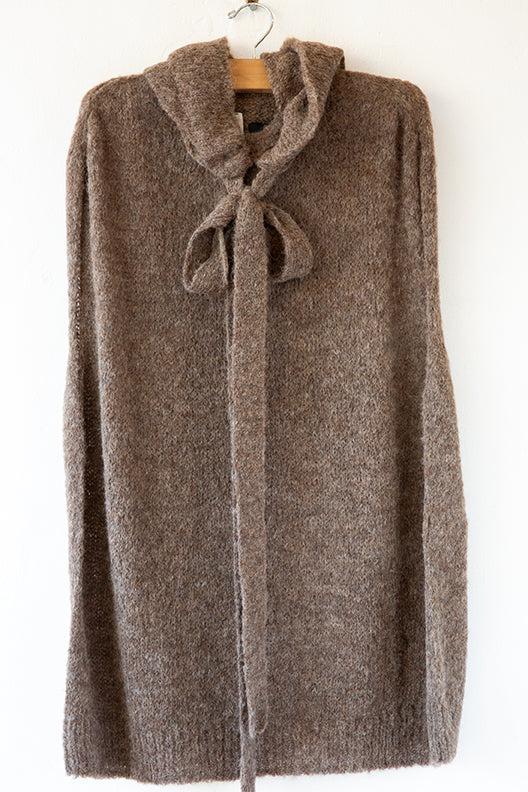 Thibault van der Straete Alpaca Hooded Poncho
