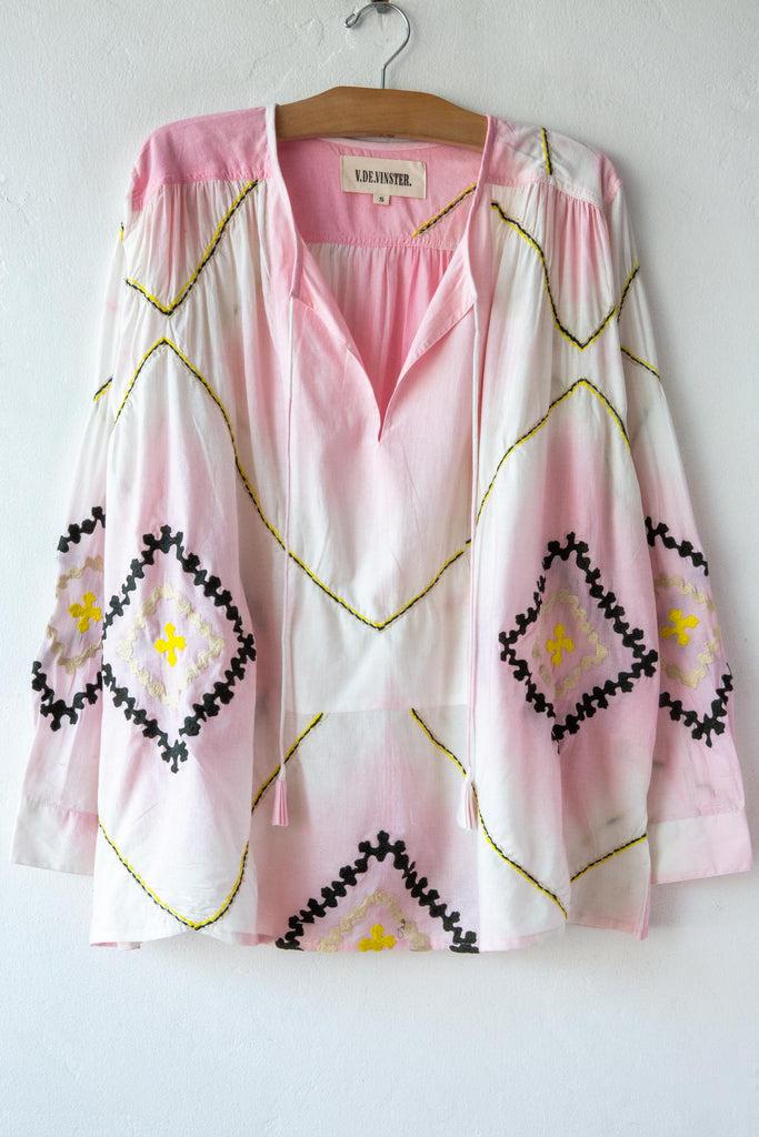 V De Vinster Krishna Emb Blouse