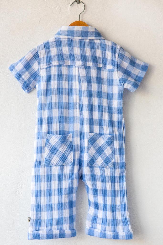 Viverano Organics August Gingham Romper