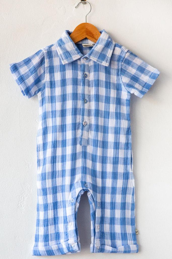 Viverano Organics August Gingham Romper