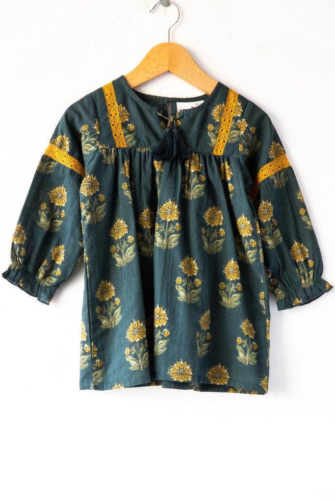 Yo Baby Floral Emb Dress + Bloomer