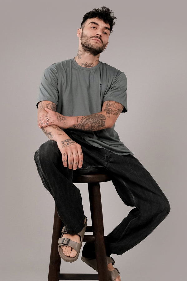 Lost In Paradise 21 Scoop Tee Grey