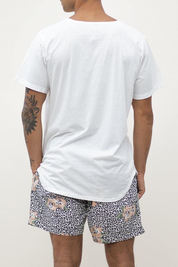 Lost In Paradise 21 Scoop Tee White