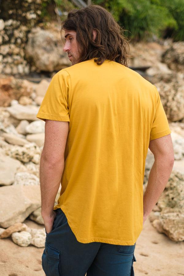 Lost In Paradise 21 Scoop Tee Yellow