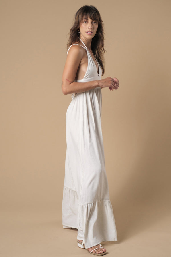Lost In Paradise Adalite Dress Cream