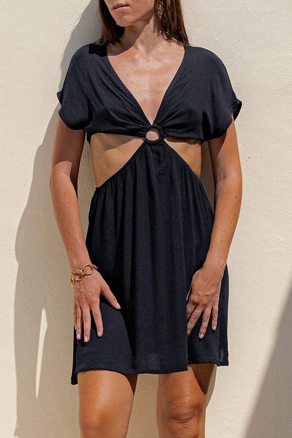 lost in paradise Adeline Dress Black