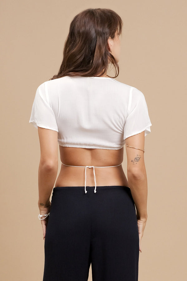 Lost In Paradise Akia Top White