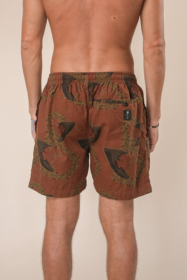 Lost In Paradise Aloha Fin Short Brown