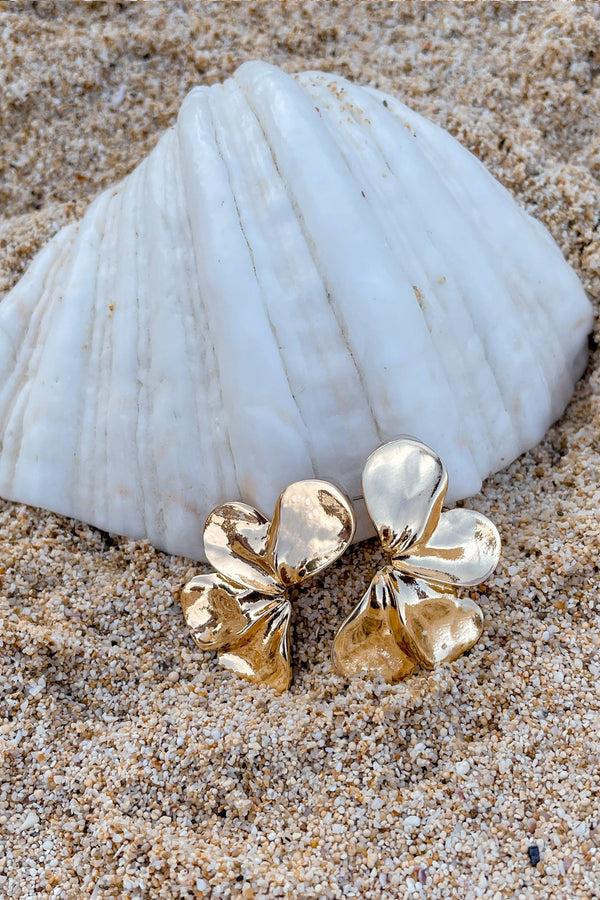 lost in paradise Alva Earrings Gold