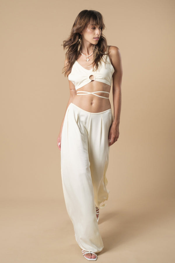 Lost In Paradise Ambrosia Long Pant White