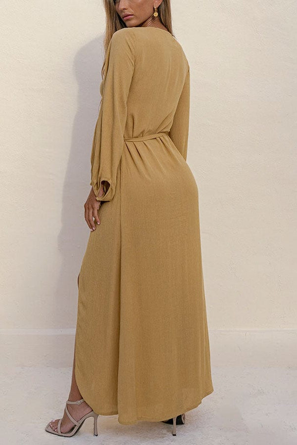 Lost In Paradise Amelia Maxi Dress Light Brown