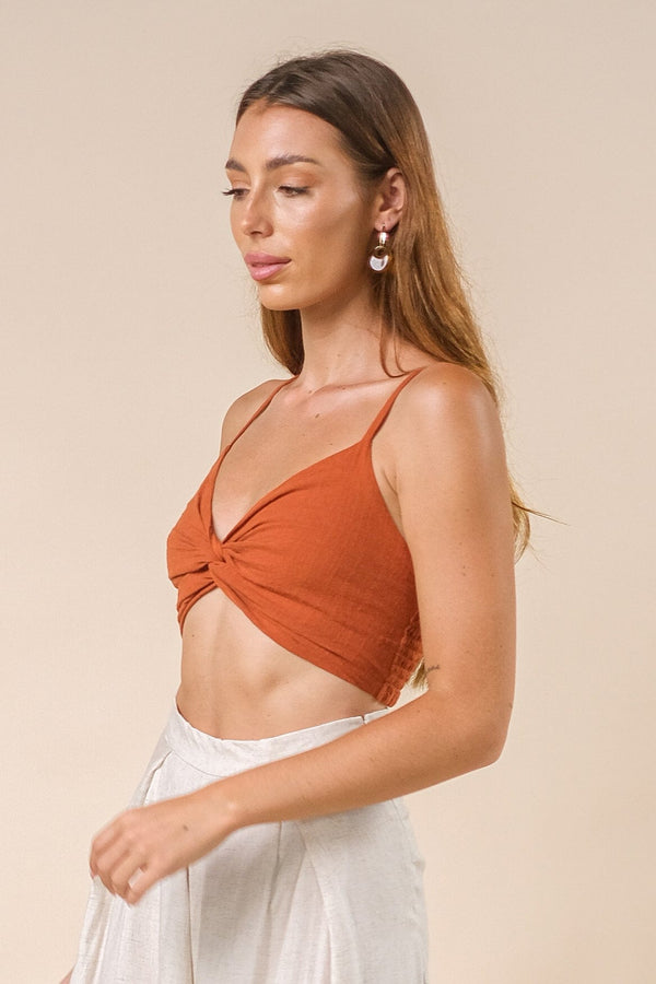 Lost In Paradise Andrea Top Orange