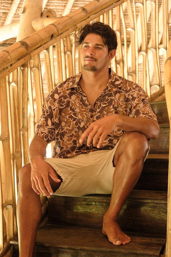 Lost In Paradise Autumn Shirt Brown