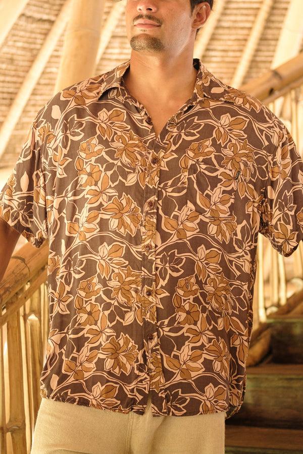 lost in paradise Autumn Shirt Brown