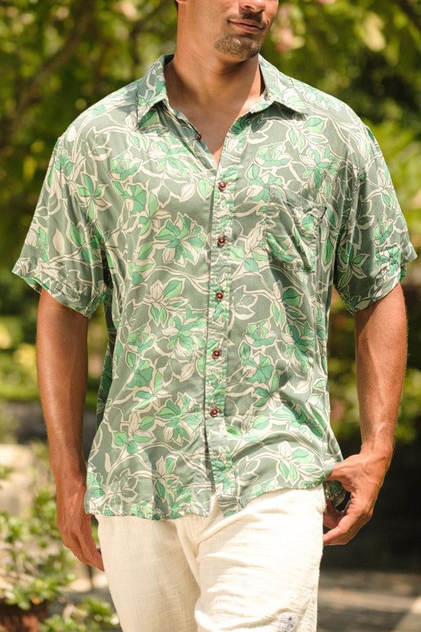 lost in paradise Autumn Shirt Green