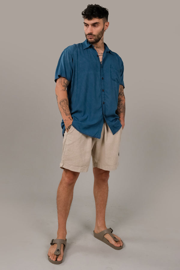 Lost In Paradise Bintik Shirt Blue