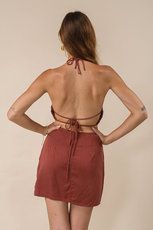 Lost In Paradise Brea Dress Red