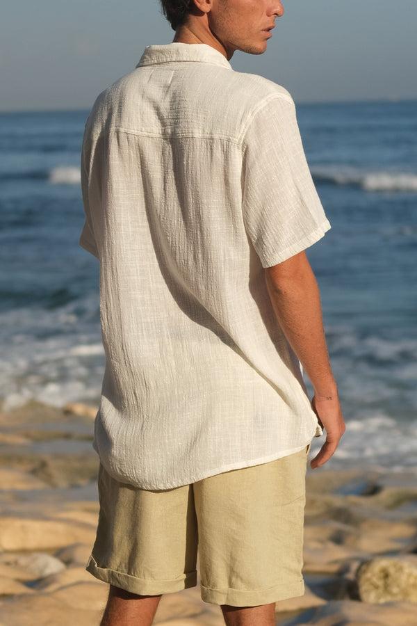 Lost In Paradise Chalet Shirt White