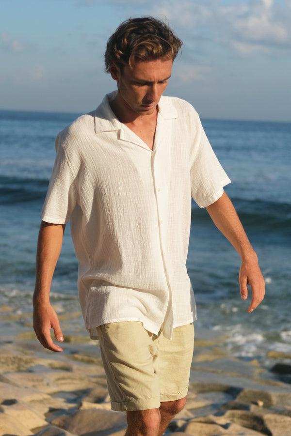 Lost In Paradise Chalet Shirt White