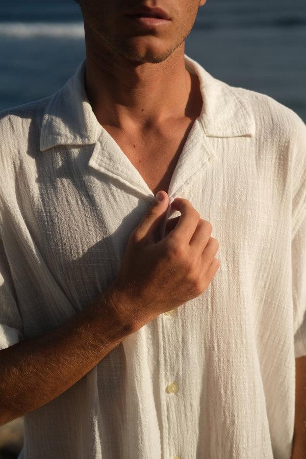 Lost In Paradise Chalet Shirt White