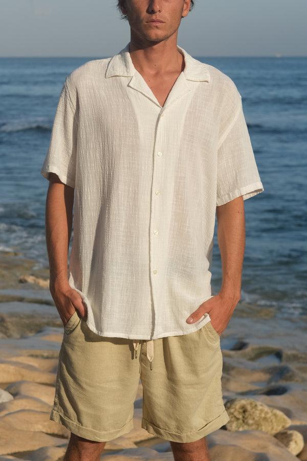 lost in paradise Chalet Shirt White