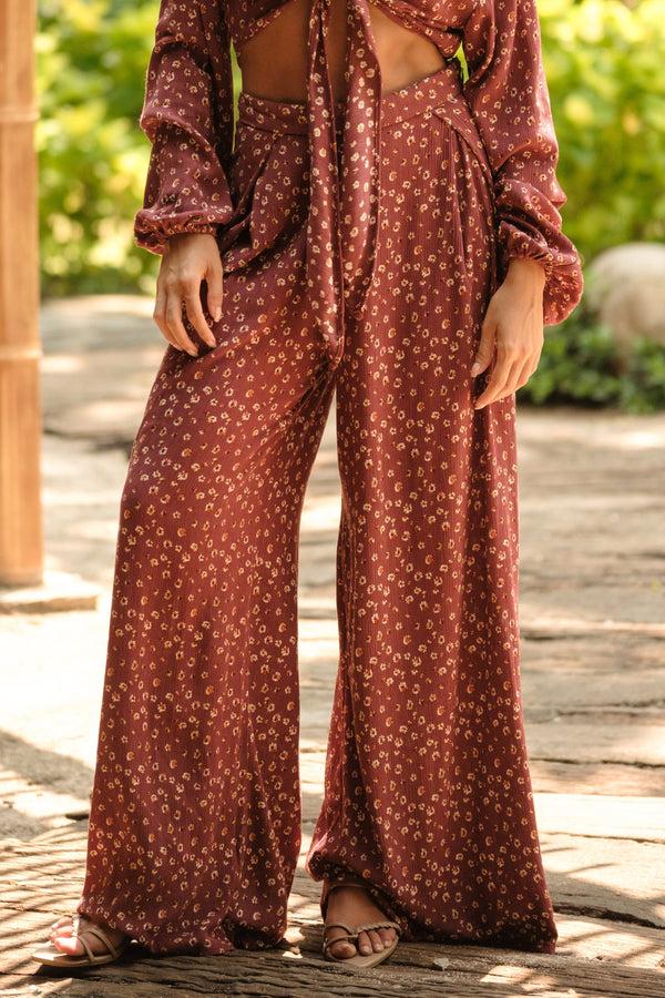 lost in paradise Colette Long Pant Red