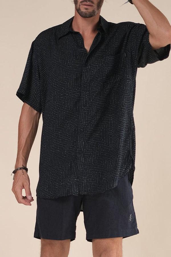 lost in paradise Cosmos Shirt Black