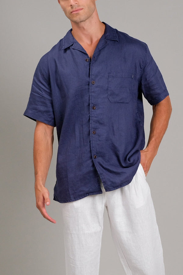 lost in paradise Cuba Shirt Blue